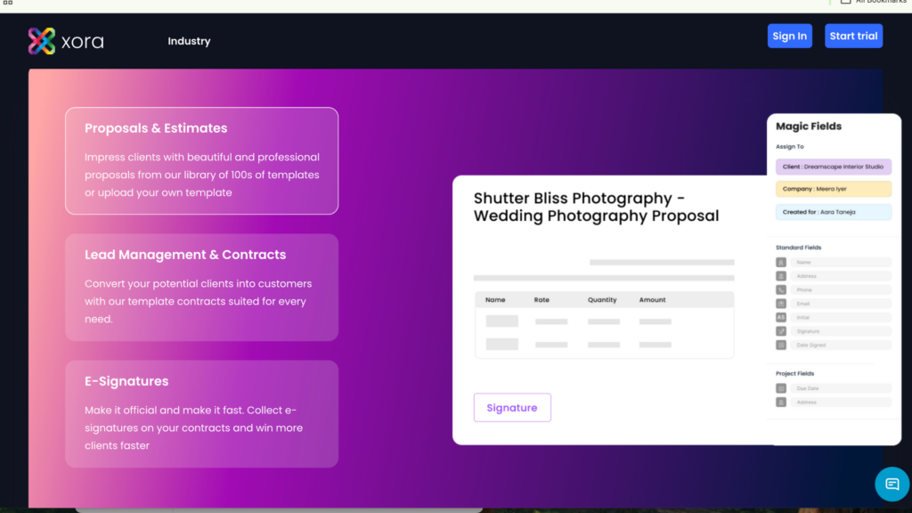 proposal management software for interior designers